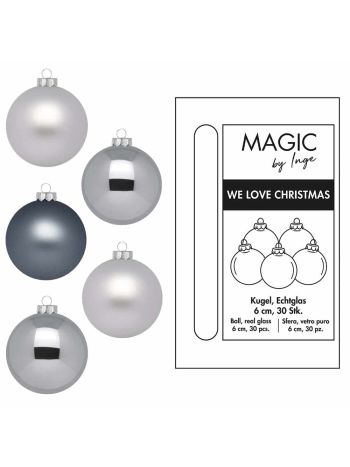 Szürke-Ezüst válogatás 6cm 30 db/cs 15304P630