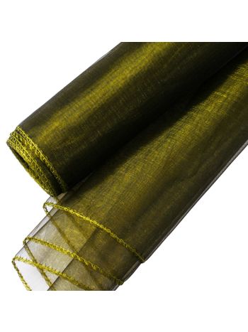 Organza 20cm x 8.2m - Sötét olivazöld 20cm x 8-2m (9yard) 2088