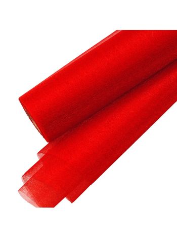Snow organza 23.5cm x 10m - Piros
