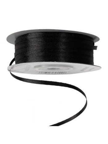 Szatén szalag 3mm x 91.44m - Fekete