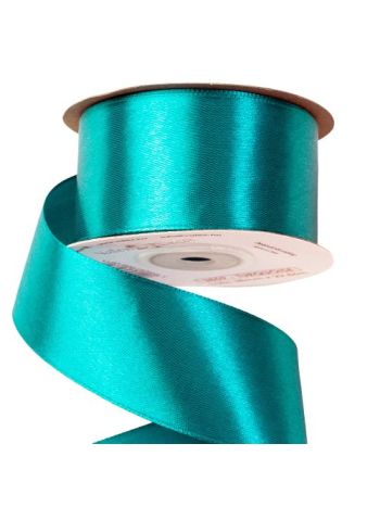 Szatén szalag 38mm x 22.86m - Türkizkék