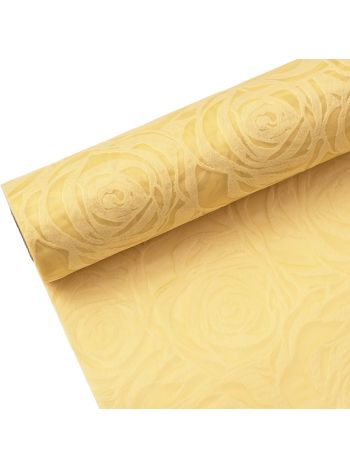 Rózsafejmintás 3D vetex 50cm x 4.5m - Krém