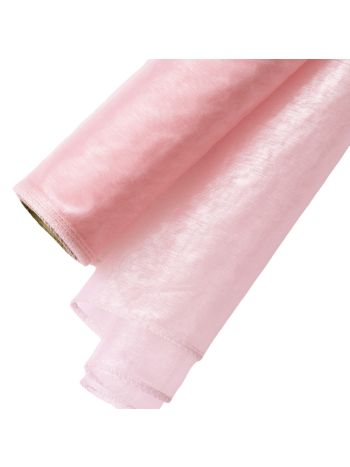 Organza 40cm x 8.2m - Púder rózsaszín