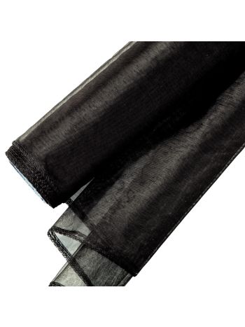 Organza 40cm x 8.2m - Fekete 40cm x 8-2m (9yard) 4096