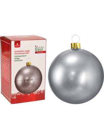 Karácsonyi gömb ezüst 45 cm