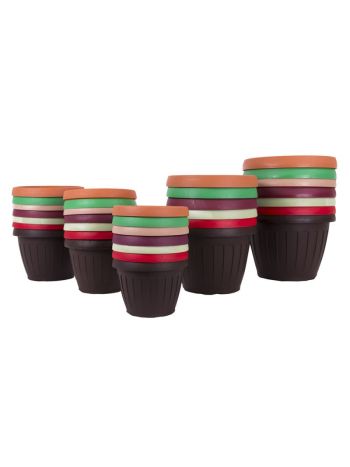 Dália 135 virágedény - hazelnut