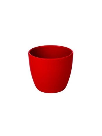 Base kerámia kaspó piros 8cm