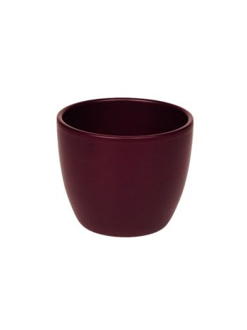 Base kerámia kaspó matt padlizsán 10cm