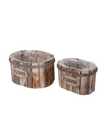 faszelet tál szett felirattal szürke 23x16-5x12-5cm S/2