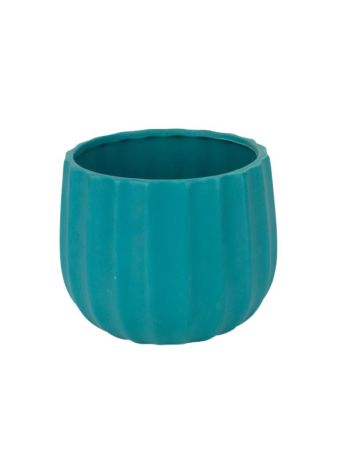 Deco kerámia kaspó matt türkiz 13-5x12cm