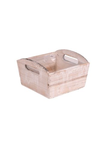 szögletes fa tál natúr 18-5x18x9/11cm
