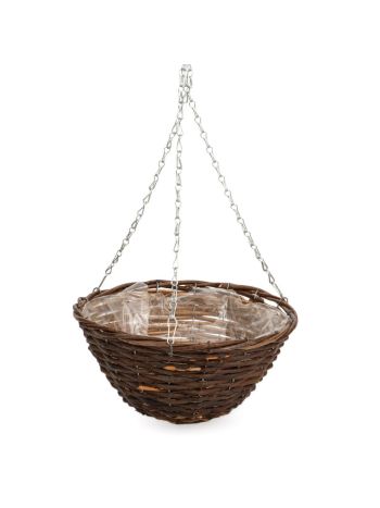 rattan függőkosár barna 29x15/54cm