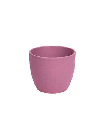 Base struktur kerámia kaspó matt rózsaszín 8cm
