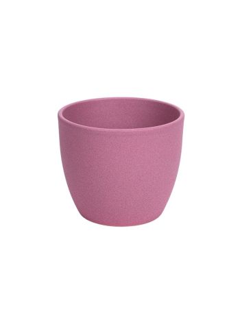 Base struktur kerámia kaspó matt rózsaszín 22cm