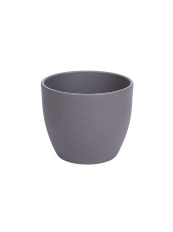 Base struktur kerámia kaspó matt szürke 28cm