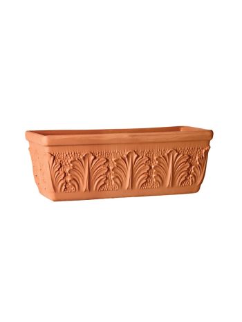 Roma agyag balkonláda terrakotta 31cm