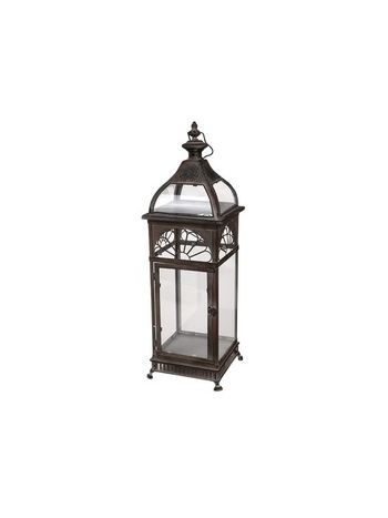 fém lámpás bronz 20x20x62-5cm