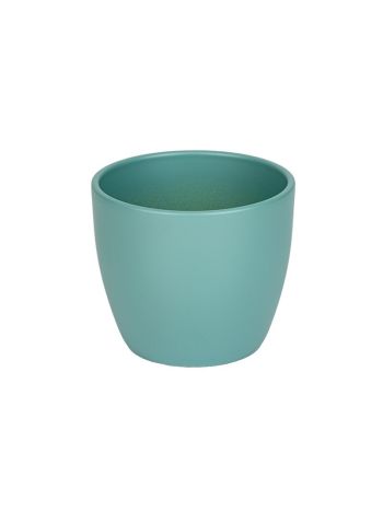 Base kerámia kaspó zöldeskék 15cm