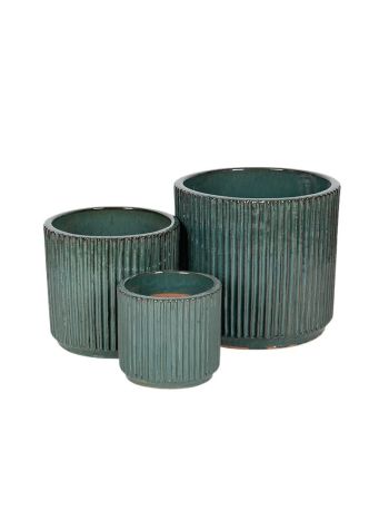 Soren Classic kerámia növénytartó szett mohazöld