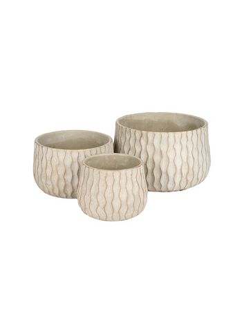 Ripple cement tál szett szürke-arany 16x12-5-27x17cm S3