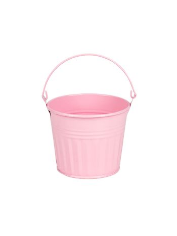 Esmé fém vödör pasztell rózsaszín 13-2x11cm