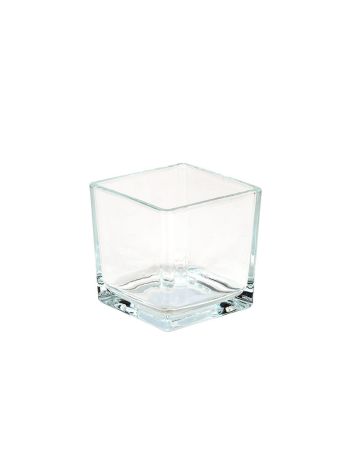 vastag falú üveg kocka 8x8x8cm