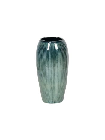 Saxon kerámia váza türkizkék 30x61cm
