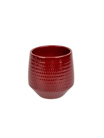 Eras Abyss orchidea váza bordó 14x15cm