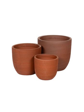 Peyton Vase kerámia növénytartó szett terrakotta