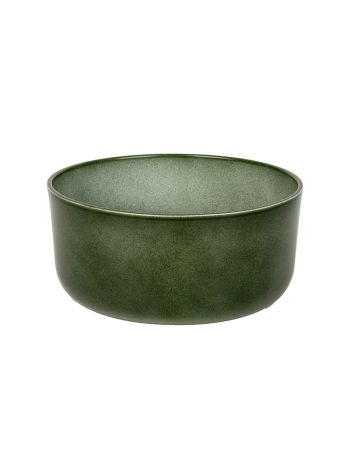 Amos kerámia tál fényes fenyőzöld 21cm