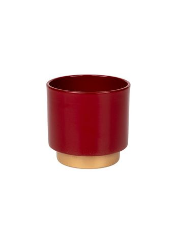 Milo orchidea váza bordó-arany 12cm