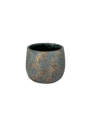 Silas beton kaspó antikolt bronz 9-6X8cm