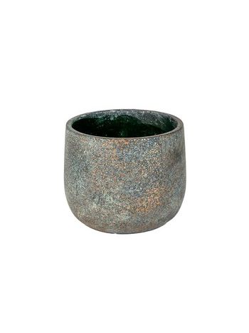 Silas beton kaspó antikolt bronz 16-7x14cm