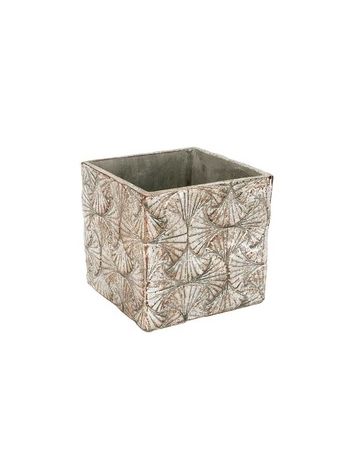 Ginko beton kockakaspó szürke 12-6x12-6x12cm