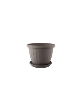 Virágcserép+Alátét Venecia 12cm Mokka (24/#_6864/rkl)