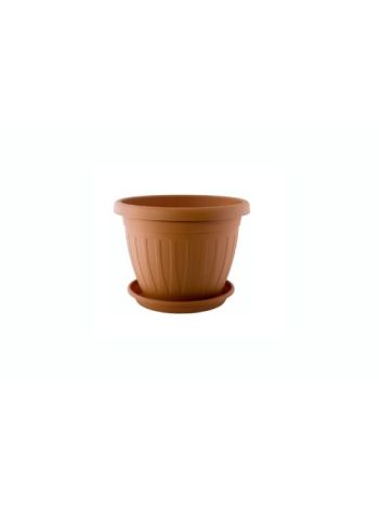 Virágcserép + Alátét Venecia 14cm Terra (24/#_4200/rkl)