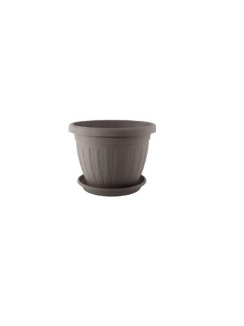Virágcserép+Alátét Venecia 14cm Mokka (24/#_4200/rkl)