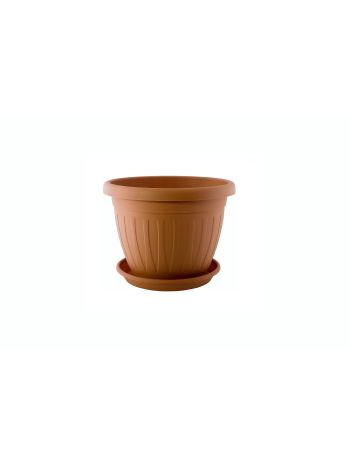 Virágcserép+Alátét Venecia 17cm Terra (24/#_2256/rkl)