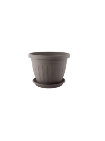 Virágcserép+Alátét Venecia 20cm Mokka (24/#_1440/rkl)