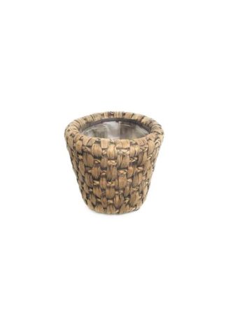 (Rattan) Kaspó Vizililiom Kerek 04-300/KEREK - D18*H15cm 48/96 mix