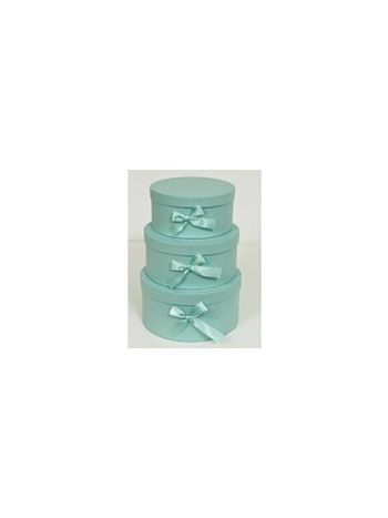 Ajándék-Virág Papírdoboz Szett/3 100-20/ZÖLD - D20*H10cm (16/#)