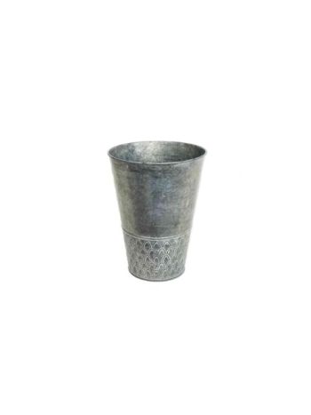 Bádog Kaspó Magas 140-B-22-39 - D16/10*H21cm (80/#)