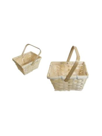 Fonott Kosár Natúr Színű Tégla Lf 66-24/NATÚR - 19*14-5*H11/21cm (150/#)