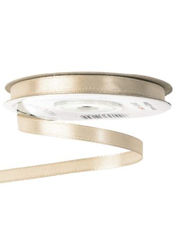 Szatén szalag 6mm x 22.86m - Bézs