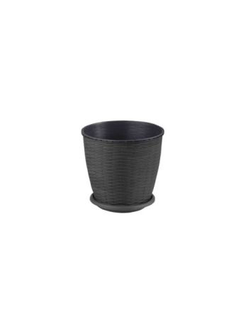 Cserép+Alátét Rattan 6 Literes Wenge (11/#)