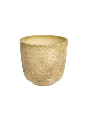 Ellen kerámia kaspó antikolt zöld 26-5x25-5cm