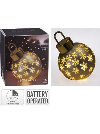 Karácsonyi gömb fénnyel