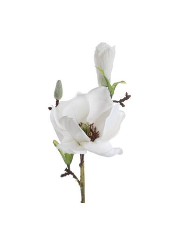 Magnólia ág- 37cm magas - Fehér  AF025-01