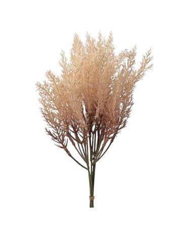Dekorációs műnövény köteg- 6 szálas- 37cm magas - Ekrü