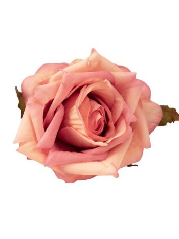 Rózsa selyemvirág fej- 8cm - Sötét rózsaszín AF120-08 12db/csomag